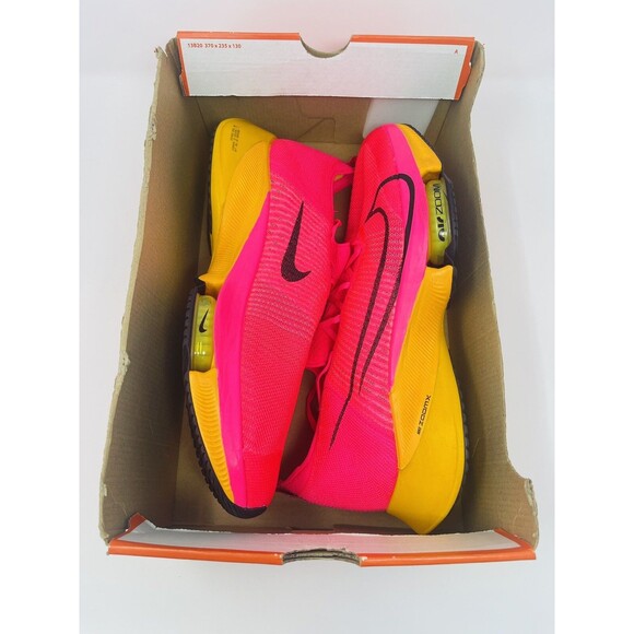Size 15 Nike Air Zoom Tempo NEXT% Flyknit Hyper Pink Orange Mens CI9923-600 main image 7